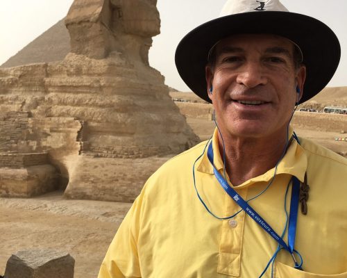 Dr. Mitch Levin visits the Great Sphinx.